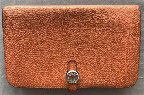 hermes dogon wallet orange|Hermes dogon wallet authentic.